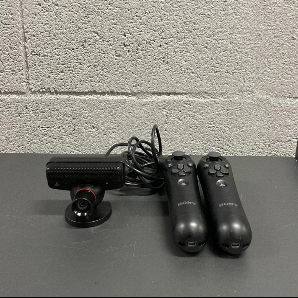 (2) PS Move Navigation Controller PSVR Sony Eye Camera Mic Lot